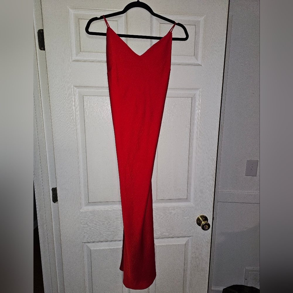 Fabletics silk dress xl red